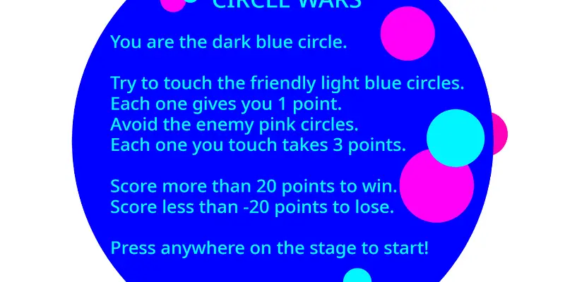 Coding in Scratch: Circle Wars!