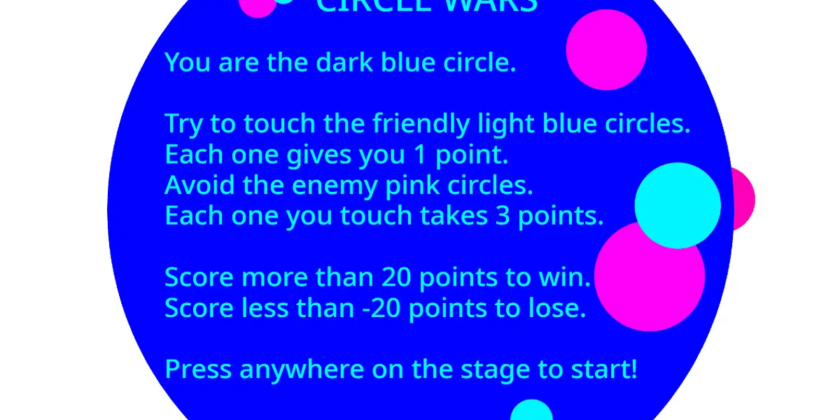 Coding in Scratch: Circle Wars!