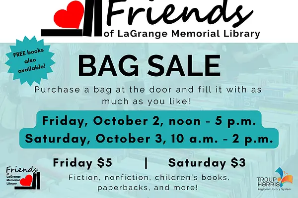 Bag Book Sale Friends of LaGrange Memorial Library