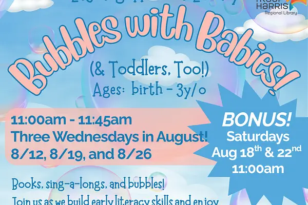 Bubbles with Babies! (Toddlers, too!) at LaGrange Memorial Library