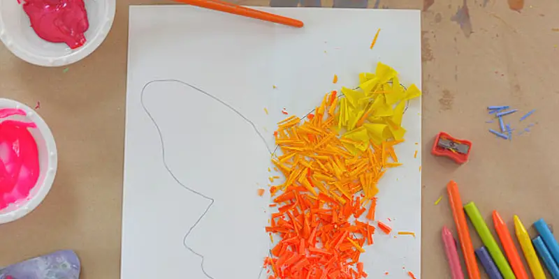 Melted Crayon Butterflies