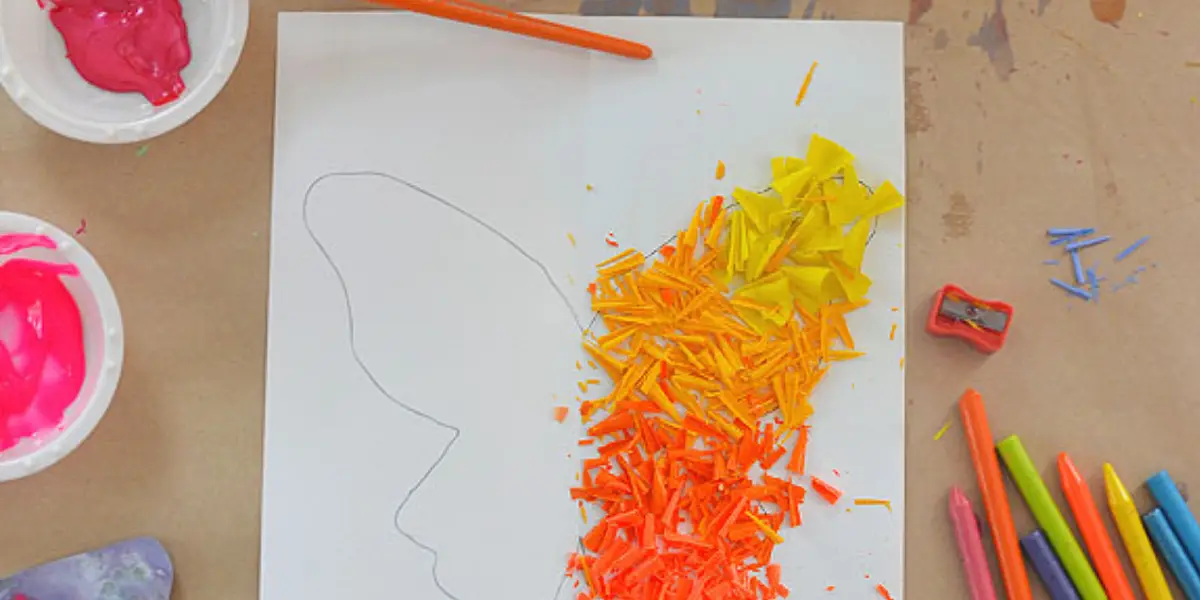 Melted Crayon Butterflies