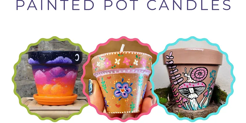 Gifting Craftily: Painted Pot Candles (AH)