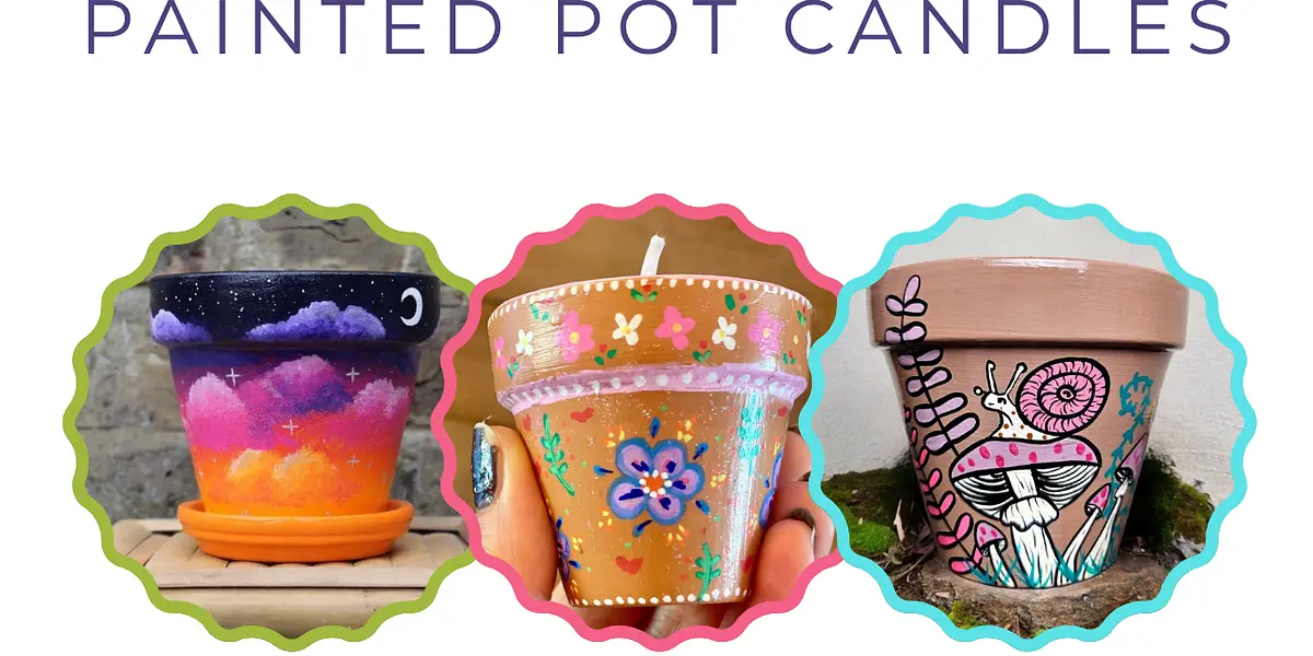 Gifting Craftily: Painted Pot Candles (AH)