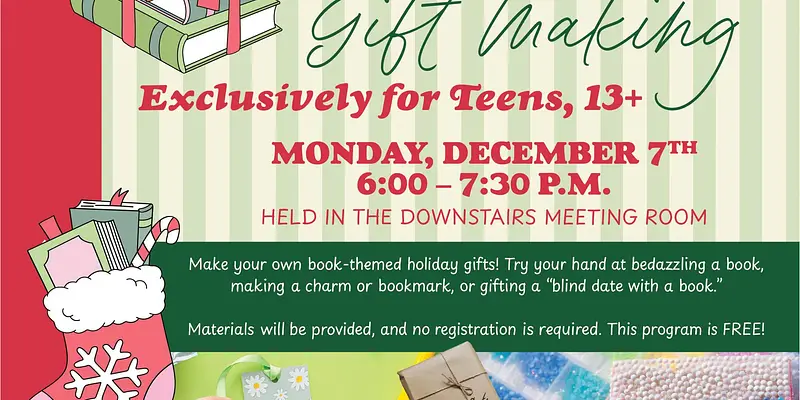 Bookish Gift Making for Teens (13+) - Central