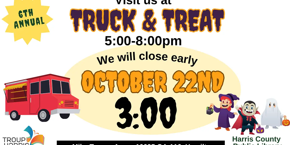 Closing at 3:00PM for Truck & Treat