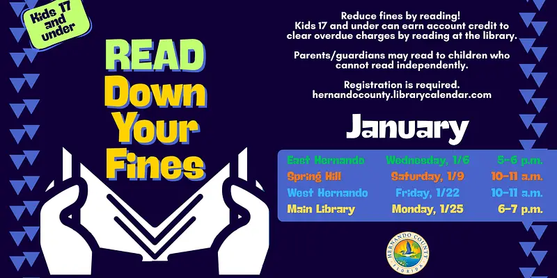 Read Down Your Fines @ East Hernando Branch