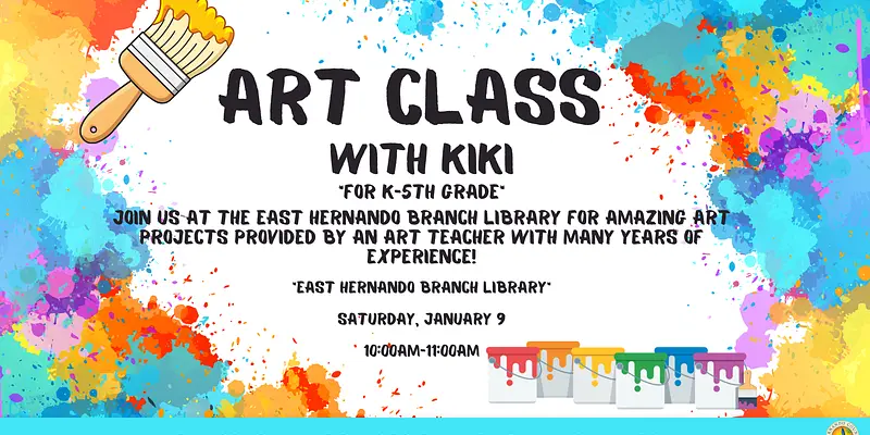 Art Class with Kiki @ East Hernando Branch
